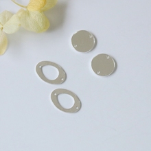 " Fake One Penalty Ten " 10MM/9*13MM 5G s925 Jewellery Two Holes Round Oval Charms Findings Jewelry Beads 2024 - buy cheap