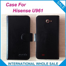6 Colors Hot! 2016 Hisense U961 Case Factory Price High Quality Leather Exclusive Flip Cover for Hisense U961 Tracking 2024 - buy cheap