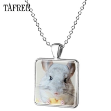 TAFREE Lovely Chinchilla Pendants Necklaces Charm Trinket Accessories Statement Jewelry For Women Girls Party Wedding Gift QF953 2024 - buy cheap