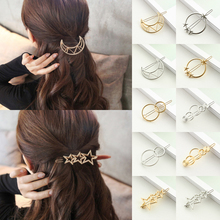 Korean Fashion Women Girls Hollow Hair Clips Metal Hairpins Alloy Hairgrip Barrette Hair Ornament Jewelry Accessories 2024 - buy cheap