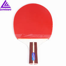 0312 Lenwave PingPong paddle high quality rubber table tennis racket finished Long/Short Handle Double Face Table Tennis Racket 2024 - buy cheap