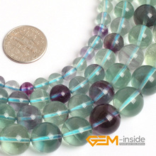 AAA Grade Rainbow Fluorite Stone Beads Natural Stone Beads DIY Loose Beads For Jewelry Making Strand 15 " Wholesale ! 2024 - buy cheap