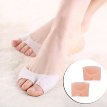 1pair Silicone Gel Half Toe Sleeves Foot Care Elastic Pads Pain Relief For Men Women 2024 - compre barato