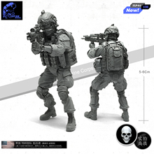 Yufan-figura de soldado bloqueador de resina modelo 1/35, Kit de bricolaje de las fuerzas especiales de los Estados Unidos, accesorios de modelo GK, Tlp-04 sin montar 2024 - compra barato