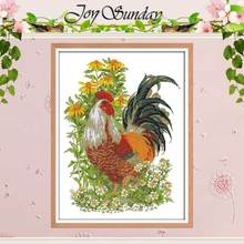 Rooster Painting counted Cross Stitch 11CT 14CT Cross Stitch Set Wholesale DIY Animals Cross-stitch Kit Embroidery Needlework 2024 - buy cheap