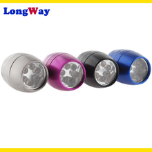 Minilinterna LED con carcasa de aleación de aluminio, lámpara con forma de tambor, 1 modo, llavero, cuatro colores 2024 - compra barato