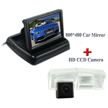 Excelente calidad 800*480 4,3 "monitor de pantalla del coche + 170 gran angular cámara de marcha atrás de coche adaptable para Toyota RAV4 2024 - compra barato