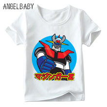 Camiseta con estampado Retro de Mazinger Z para bebés, niños y niñas, Tops de dibujos animados, camiseta divertida para niños, ooo5186 2024 - compra barato