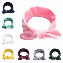 Tiara artesanal de mistura de algodão com nó, turbante para bebês meninas, tiara com nó, acessórios para cabelo, presente de aniversário 2024 - compre barato