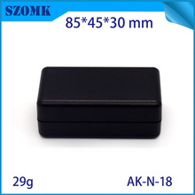 4 pieces, 85*45*30mm szomk black plastic electronic project housing outlet box hot sales abs enclosure for electronic pcb 2024 - buy cheap