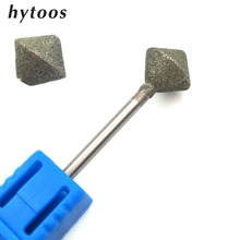 HYTOOS 10mm Rhombus Diamond Nail Drill Bit 3/32" Rotary Burr Manicure Cutters Electric Drill Accessories Nail Mills Tools-D-7 2024 - buy cheap