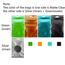 Sacos de fechamento zip-lock, azul/verde/preto, transparente, 100 peças, plástico plano, ziplock 2024 - compre barato