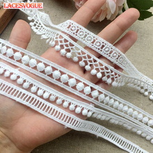 28yards 1-1.5cm Cotton embroidery Lace trim Patchwork Needlework sewing accessories Clothes edge decoration Garment material 157 2024 - buy cheap