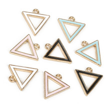 Size 15mm 10-12pcs/bag Zinc Alloy Metal Enamel Geometry Charm Pendant for DIY Earring Bracelet Necklace Jewelry Findings Making 2024 - buy cheap