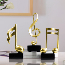 Modern Music note small ornaments Resin Arts and Crafts Piano room decorations miniature figurines Gifts Home Decoration 2024 - buy cheap