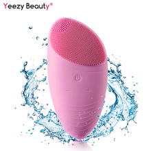 Electric Face Cleansing Brush Silicone Massager Sonic Cleansing Face Washing mini Blackhead Removal Pore Cleanser 2024 - buy cheap