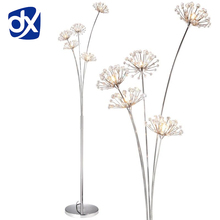 New Modern Crystal Floor Lamp For Living Room Flower Decorative LED Steel Standing Lamps Bedroom classic light By Italy Designer 2024 - buy cheap