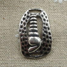 96 шт., тибетское серебро conch соединители 30x19 мм #008 2024 - купить недорого