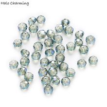 50 Piece Plating Green Crystal Glass Rondelle Quartz Faceted Beads DIY Jewelry Findings 4-8mm 2024 - buy cheap