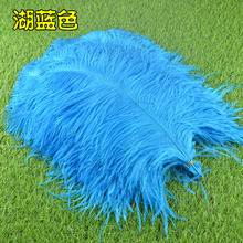 50 Pcs/lot 40-45cm Plumes turquoise blue Wedding Decoration Natural Real ostrich Feather Decorative Feathers Plumes DIY Feathers 2024 - buy cheap