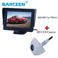 Free Shipping 4.3Inch TFT LCD Car Rearview Mirror Monitor  Auto Vehicle Parking Reverse Camera Monitor for Rear View Camera 2024 - buy cheap