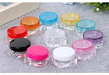 50pcs 3/5g Transparent Plastic Cosmetic Empty Box Jar Pot Makeup Trial Box Eyeshadow Makeup Face Cream Lip Stick Sample Containr 2024 - buy cheap