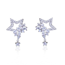LADYCHIC Fashion Silver Color AAA Cubic Zircon Stud Earrings for Women Korean Style Wedding Party Jewelry Dropshipping LE1401 2024 - buy cheap