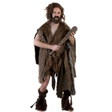 Disfraz de la edad de piedra para hombre adulto, traje primitivo de Purim, para fiesta de carnaval, Halloween, para hombre 2024 - compra barato