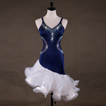 Vestido de dança infantil feminino, vestido latino, para meninos e meninas, vestido latino 2024 - compre barato