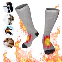 Meias aquecidas, melhores meias térmicas 3.7v, elétricas, recarregáveis, unissex, com 3 conjuntos de aquecimento 2024 - compre barato