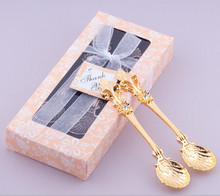 free shipping Fashion royal wind spoon vintage gold coffee spoon ice cream spoon wedding gifts favors 2024 - buy cheap