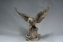 Rare Old Qing Dynasty silver flying eagle Statue/ Sculpture,best Crafts&Adornment.Free Shipping 2024 - buy cheap