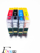 4pcs T0691 empty refillable ink cartridge for Epson C120 CX5000 CX6000 CX7000F CX8400 CX9400F CX9475F printer with ARC chip 2024 - buy cheap