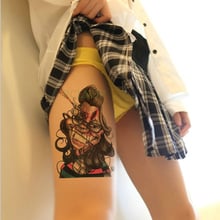 Водонепроницаемый Временные татуировки стикер клоун поддельные татуировки флэш тату боди-арт задняя нога рука живот большой размер для женщин мужчин детей девочек 2024 - купить недорого