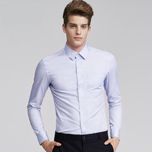 MRMT-Camisa blanca de manga larga para hombre, traje de negocios profesional, traje de Color liso, 2021 2024 - compra barato