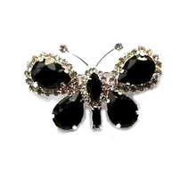 Regalo de diseño de mariposa, accesorio de adorno de hebilla de bisutería a la moda con diamantes de imitación de plata, 6 piezas, nuevo 2024 - compra barato