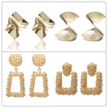 Large Exaggeration metal Earrings for Women Golden 2018 Geometric statement Earrings Fashion Jewelry 2024 - buy cheap