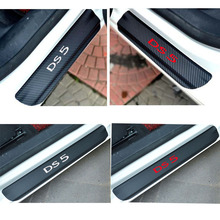 For Citroen DS5 Car Door Sill Protector Sticker Carbon Fiber Vinyl Sticker 4Pcs Car Styling 2024 - buy cheap