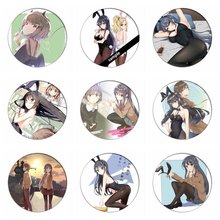 1pcs Seishun Buta Yarou wa Bunny Girls Senpai no Yume wo Minai Cosplay Badges Brooch Pins Collection Badge for Backpacks 2024 - buy cheap