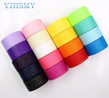 YJHSMY 178081 10 yards of solid color flash ribbons thermal transfer printing lattice wedding accessories DIY handmade materials 2024 - buy cheap