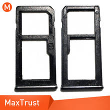 Top Quality Sim Card Tray Holder For Nokia 6 N6 SD Slot Holder Replacement Repair Part Black Silver Color 2024 - buy cheap