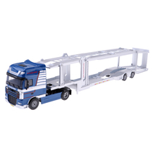 Simulação 1/50 colecionável miniatura carro transporte caminhão trailer brinquedo decoração mesa casa 2024 - compre barato