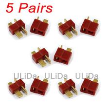 5 pair T-plug Connector Deans Style Male and Female Connectors FPV RC Helicopter 2024 - buy cheap