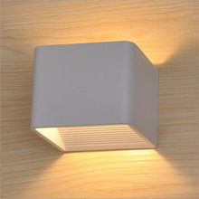 Getop Waterproof 5W Indoor Outdoor Led Wall Lamp modern Aluminum Surface Mounted Cube Led Garden Porch Light Black White 2024 - buy cheap