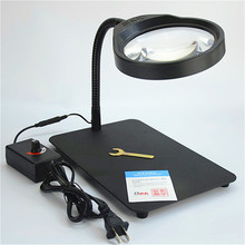 10X 3X 5X 8X 36pcs LED Lamps Desktop Illuminated Reading Dest Stand Foldable Magnifier Repair Desk Lamp Table Magnifying Glass 2024 - buy cheap