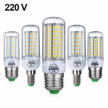 E27 LED Lamp E14 LED Bulb SMD5730 220V Corn Bulb 24 36 48 56 69 72 LEDs Chandelier Candle Light For Home Decoration Ampoule  A50 2024 - buy cheap