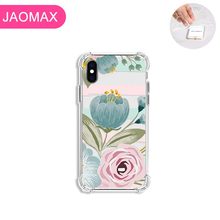 Jaomax-fundas de lujo suaves a prueba de golpes para iPhone, cubiertas florales transparentes con flores encantadoras para iPhone 7, 8 Plus, X, Xs Max, 6, 6s Plus, 5, 5S, SE, Xr, 11 2024 - compra barato