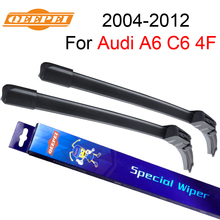 QEEPEI-limpiaparabrisas de goma Natural para coche, accesorios para Audi A6 C6 4F 2004, 2005, 2006, 2007, 2008, 2009, 2010, 2011, 2012 2024 - compra barato