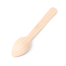 Mini cuchara de madera desechable para helado, cucharas de postre para fiestas de boda, 100 Uds. 2024 - compra barato
