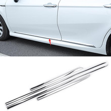 YAQUICKA Chrome ABS Car Body Side Door Molding Line Cover Trim Garnish For Toyota Camry 2018 Car Styling Exterior Accessories 2024 - buy cheap